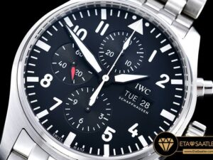 IWC0339 - IWC Pilot Chronograph Ref.3777 SSSS Black V6F A7750 - 13.jpg